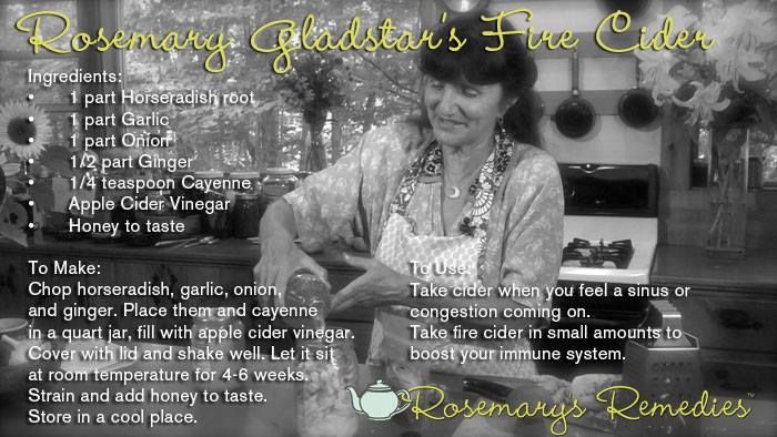 Fire Cider Cold and Flu Remedy: free recipe from Herbalist Rosemary ...