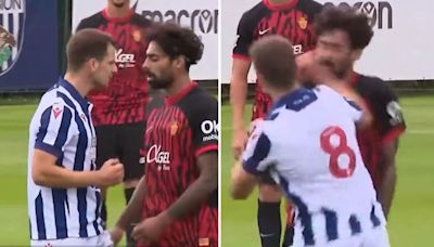 West Brom friendly descends into chaos as stars trade punches in fierce brawl