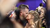 Taylor Swift and Travis Kelce Kiss, Pose for Photos on Romantic Boat Ride in Italy