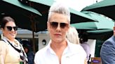 Pink Ditches Her Rocker Look for a Demure White Dress Moment at Wimbledon: See Her Sophisticated Look!