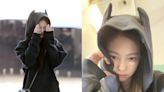 Jennie 機場穿搭：耳朵 Hoodie 惹人愛，連 Boy Chanel 上吊飾都藏小亮點！