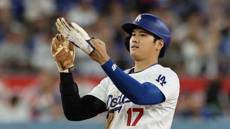 Shohei Ohtani continues hunt for historic 50-50 with home run and steal in LA Dodgers’ win over Chicago Cubs | CNN