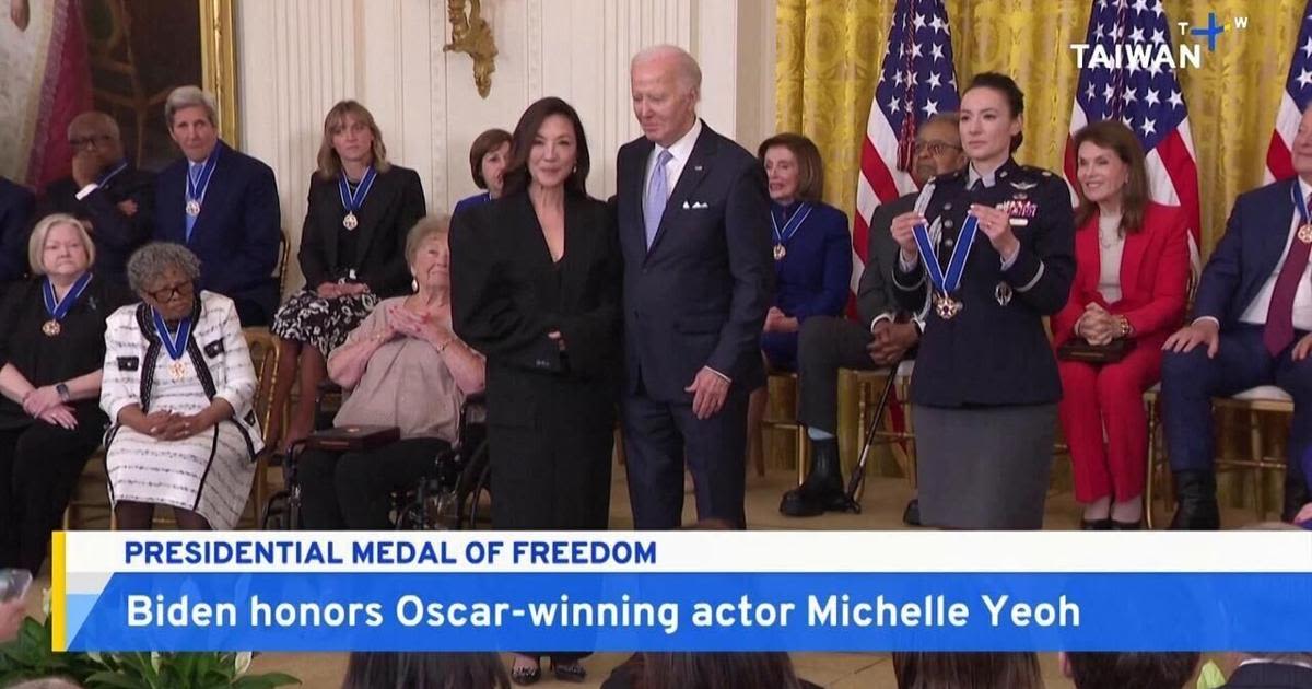 Biden Awards Presidential Medal of Freedom to Michelle Yeoh - TaiwanPlus News