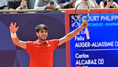 2024 Paris Olympics: Carlos Alcaraz wins semifinal, will face Novak Djokovic or Lorenzo Musetti for gold medal