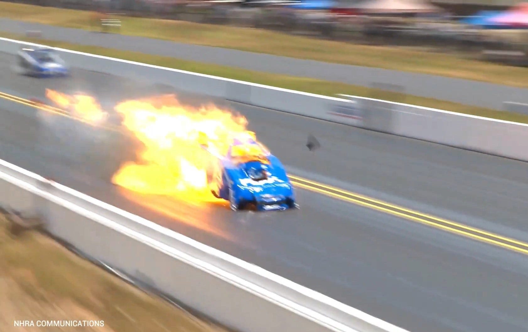 Hall of Fame racer John Force hurt when car blows up at Virginia Motorsports Park Sunday