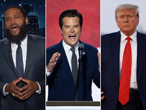 'Jimmy Kimmel Live': Anthony Anderson thinks Trump is going to make a "move" on Matt Gaetz after seeing his "fresh new look"