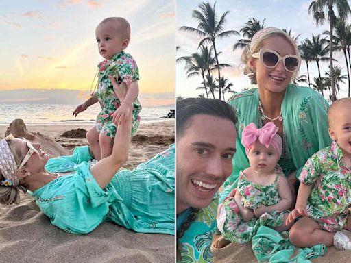 Paris Hilton Shares Sweet Photos of Daughter London and Son Phoenix in Matching Ensembles During Family Vacation to Hawaii