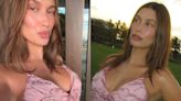 Hailey Bieber mostra a barriga de gravidez pela primeira vez - OFuxico