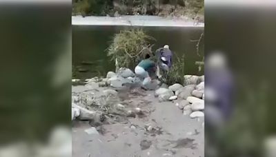 Mujer empuja al río a un adulto mayor reclamando que era propiedad privada - La Tercera