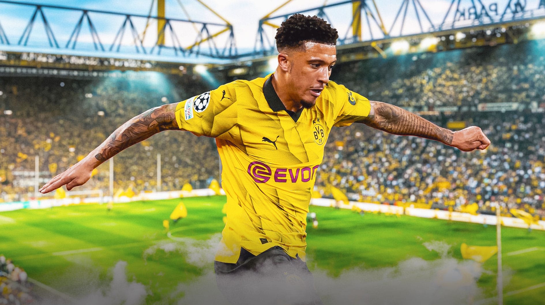 Jadon Sancho emulates Lionel Messi in a sensational Champions League performance