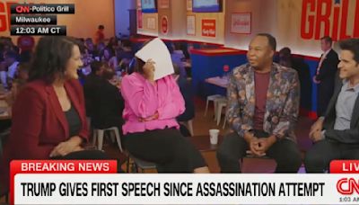 ...Bag of Cocaine Taped to His Face!’ Roy Wood Jr. Cracks Up CNN Panel with Review of Trump’s RNC Acceptance Speech