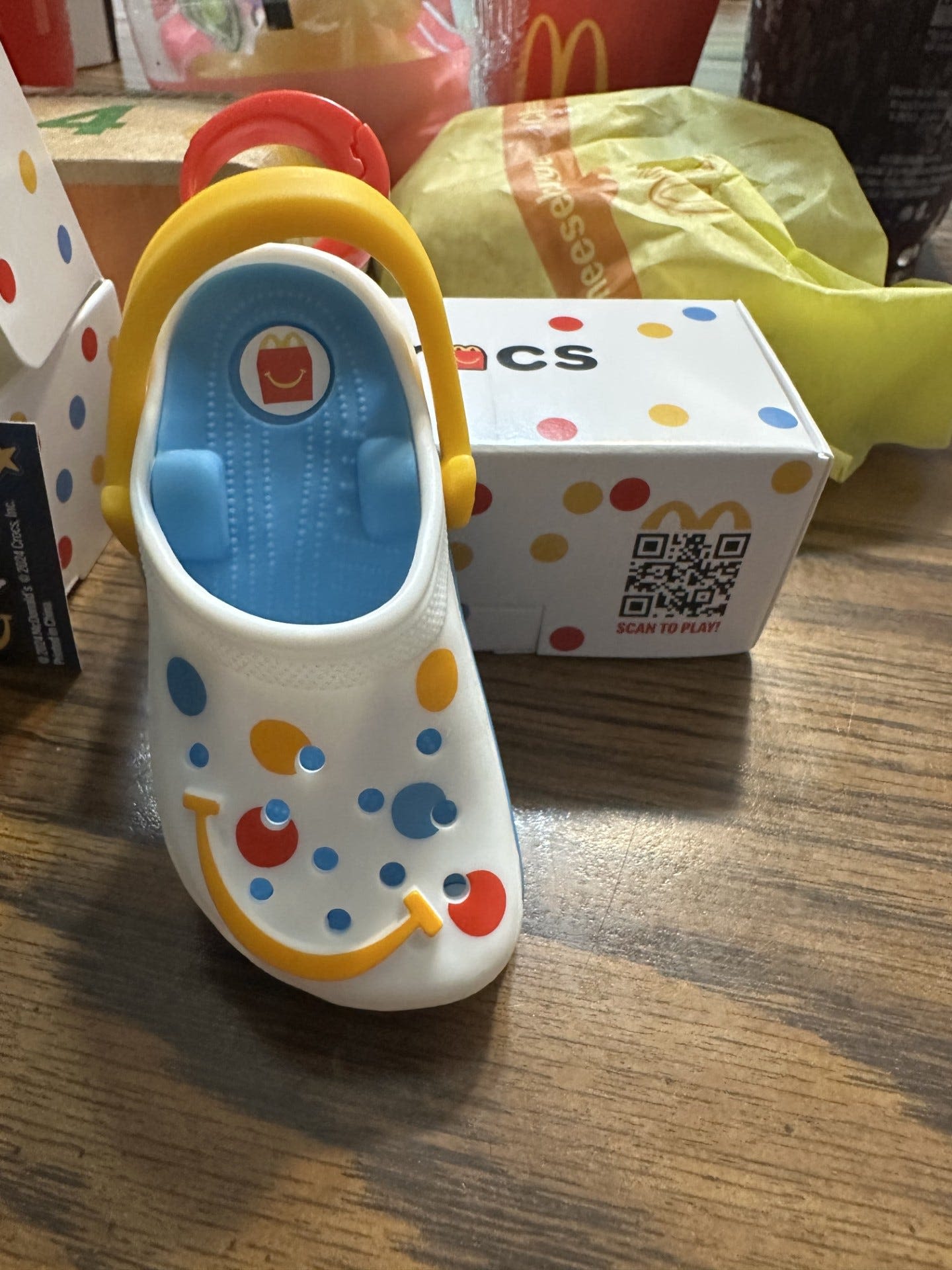 Crocs are available at McDonald's. How to get the new Happy Meal toy