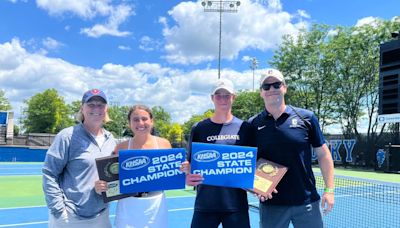 ‘Really, really happy.’ See how longtime friends won Kentucky’s boys, girls tennis titles.