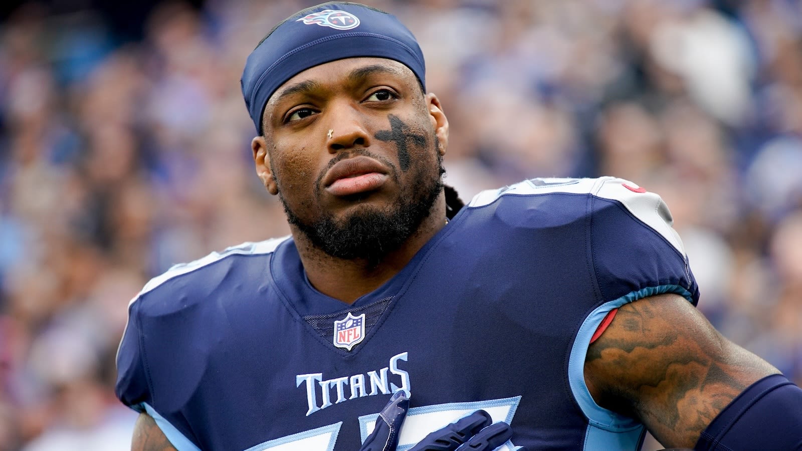 Derrick Henry responds to questions about his age