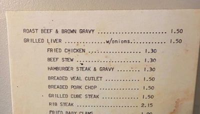 Collection of vintage menus show what prices were like back in the day in Fort Myers, Naples