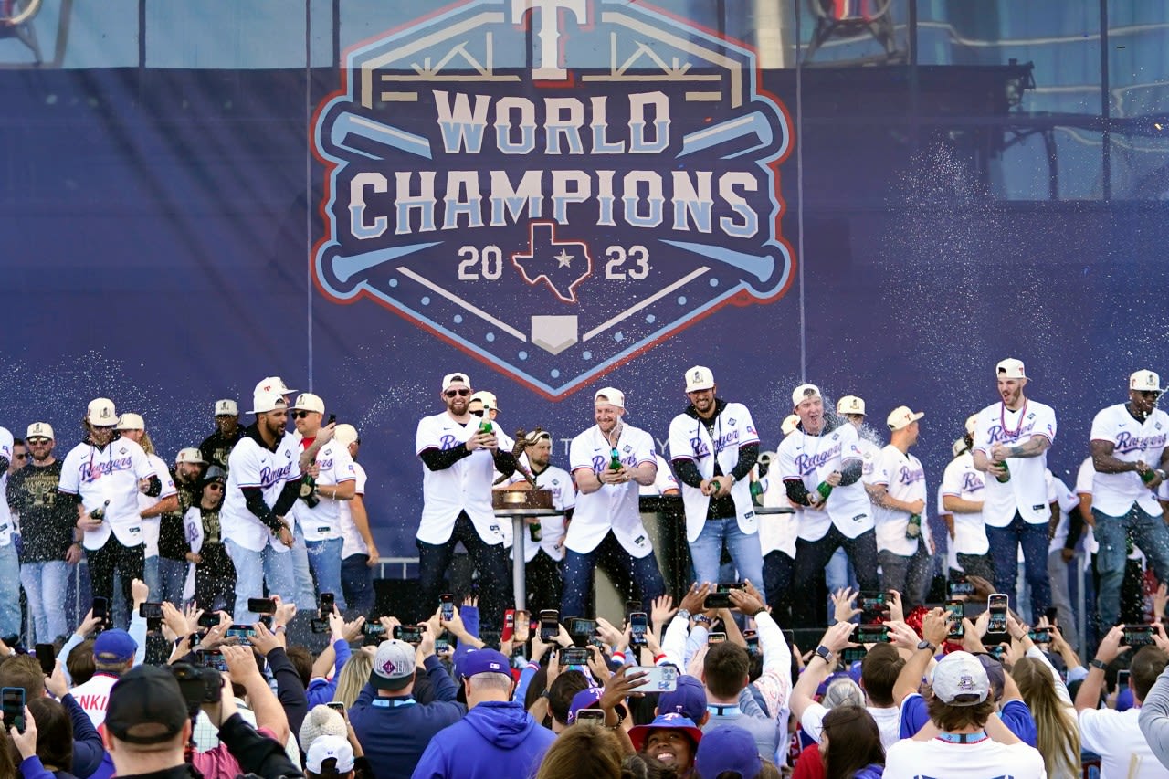 Biden is set to welcome the 2023 World Series champion Texas Rangers to the White House