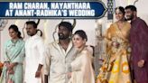 Ram Charan & his wife Nayanthara were seen attending the wedding of Anant Ambani & Radhika Merchant