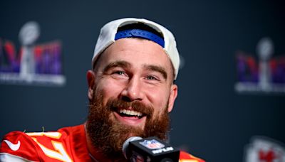 ‘That’s my girl’: Travis Kelce explains the moment he fell for Taylor Swift