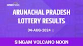 Arunachal Pradesh Singam Volcano Noon Winners August 4 - Check Results