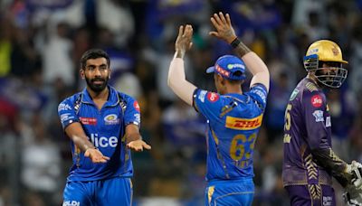 IPL 2024: Bumrah sparks in fading Mumbai as KKR win at Wankhede after 12 years