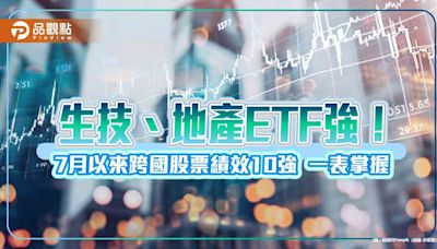 7月逆勢抗跌的海外ETF出列！生技、地產主題亮眼 操盤手這樣說