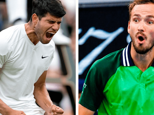 Alcaraz vs. Medvedev EN VIVO: ¿dónde y a qué hora ver el partido por la semifinal de Wimbledon 2024?