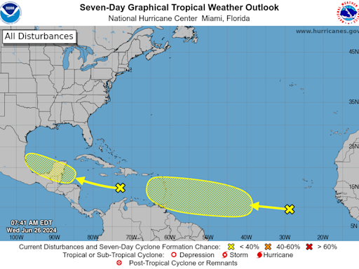 Hurricane center monitoring system that could form in the Caribbean next week