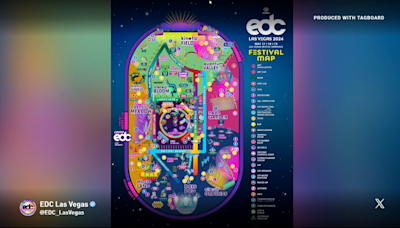 EDC reveals festival map at Las Vegas Motor Speedway