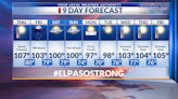 9 Day Forecast: More extreme heat, chances for rain into next week