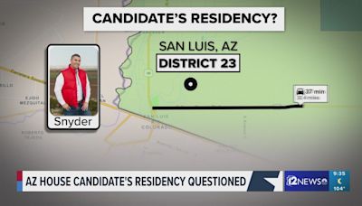 Where does Arizona Republican candidate actually live?