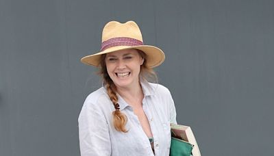 Amy Adams boards a yacht to film on set of upcoming drama At the Sea