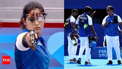 India at Olympics: Manu Bhaker in contention for another bronze; archers crumble | Paris Olympics 2024 News - Times of India