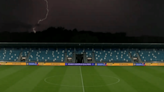 Scotland women's team forced to play on despite lightning strikes near stadium