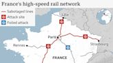 France trains: Arson attackers targeted rail network's 'nerve centres', French PM says, as services slowly resume