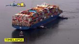 TIMELAPSE VIDEO: Dali container ship moved to Seagirt