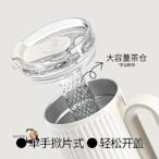 【現貨】HOLOHOLO1L大容量茶水分離茶泡杯316不銹鋼巨無霸保溫杯吸管水杯-西瓜鈣奶