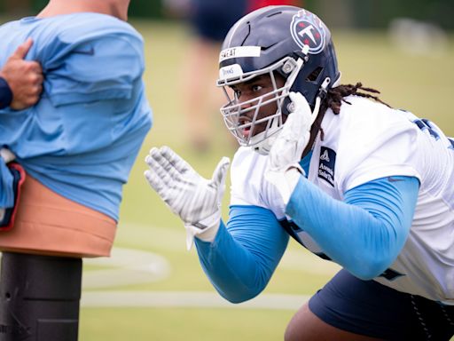 Titans’ T’Vondre Sweat on missing spring sessions: ‘Ask the head coach’