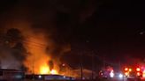 Homes evacuated after train derails and causes massive fire in Ohio