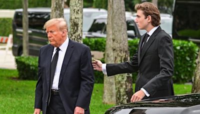 Donald Trump laughs as Comedian Andrew Schulz asks awkward question about Barron being 'unleashed' at NYU