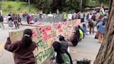 Tense standoff at UC Santa Cruz as police arrest protesters blocking campus