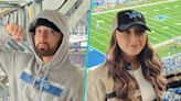 Eminem & Daughter Hailie Jade Scott Team Up To Cheer On Detroit Lions At NFL Game