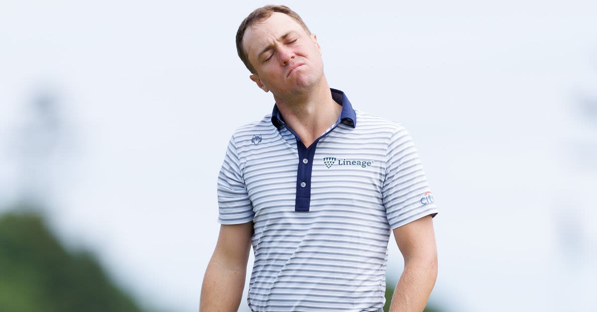 Justin Thomas stumbles at Scottish Open; well back of Ludvig Åberg after holding day 1 lead