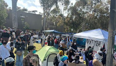 UCSD students set up Gaza encampment as protests spread across U.S. campuses