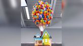 Watch: Pastry Chef Creates Flying "Chocolate House" Resembling Disney's Movie Up