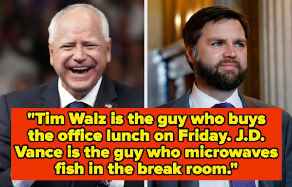 The Internet Is Making Hilarious Comparisons Between Tim Walz And J.D. Vance, And I Can't Stop Laughing