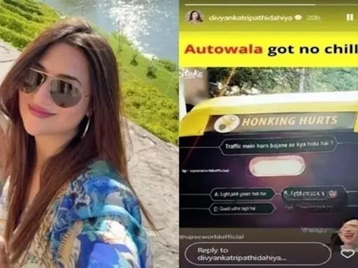Divyanka Tripathi Left Amused As She Spots KBC Questionnaire On Auto-Rickshaw