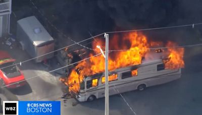 3 family members seriously hurt after RV explodes in Massachusetts