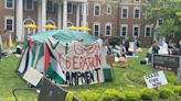 Virginia Tech students set up Gaza liberation encampment on campus lawn