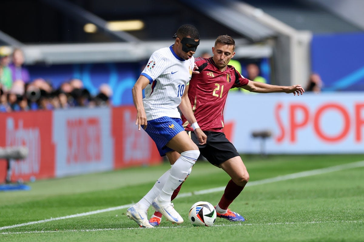 France v Belgium LIVE: Euro 2024 latest score and goal updates as Marcus Thuram comes close with headed effort