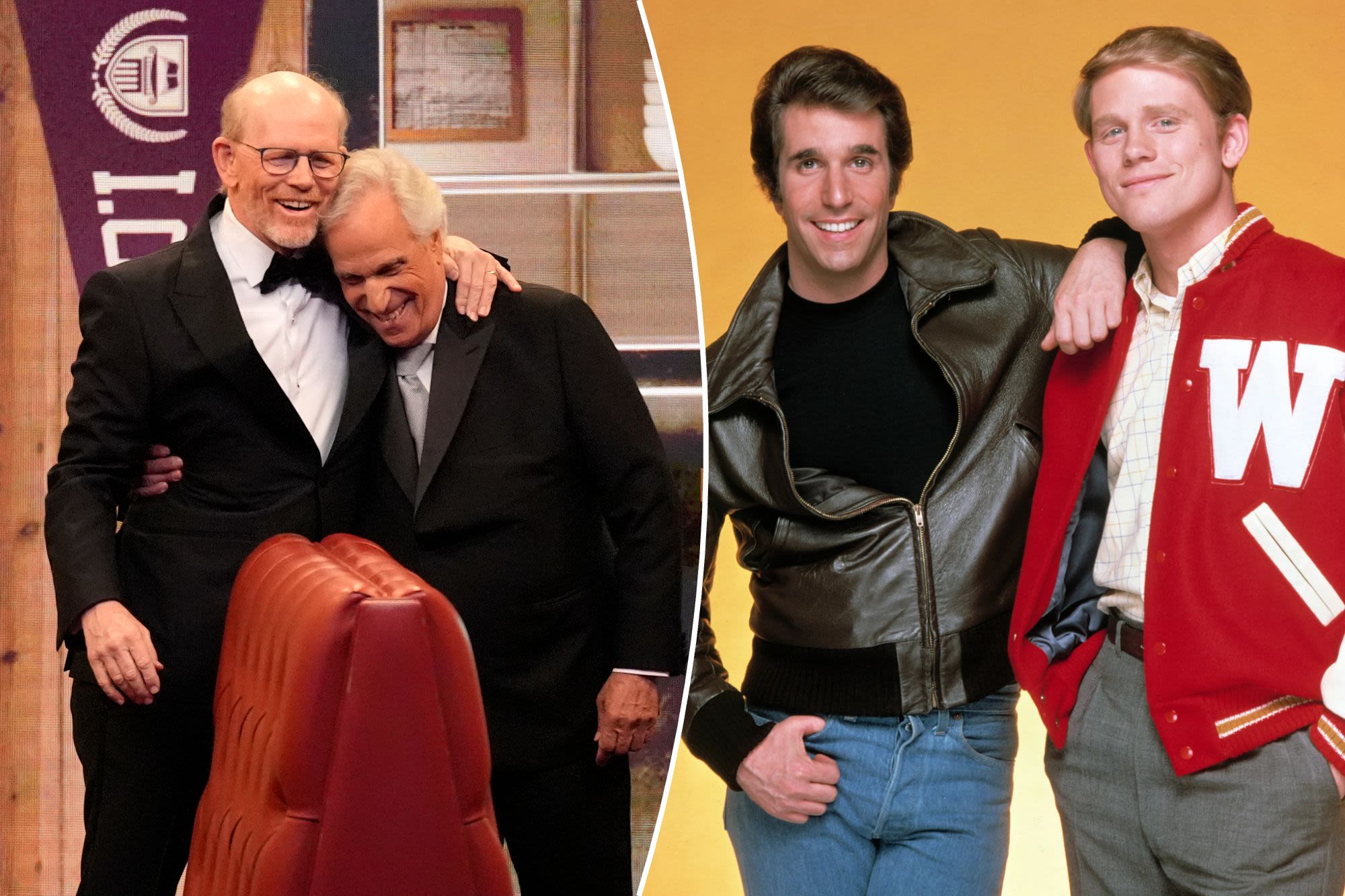 Henry Winkler channels Fonzie at Emmys 2024 ‘Happy Days’ reunion with Ron Howard